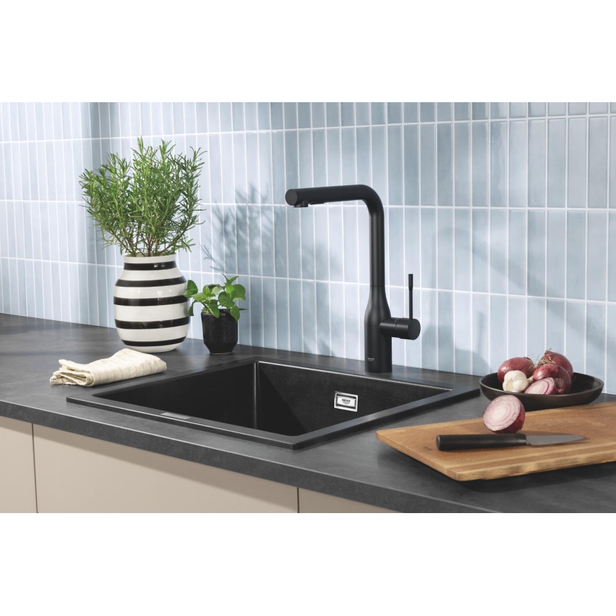 GROHE 31651AP0 - K700 komposiittiallas 560 × 510 mm musta
