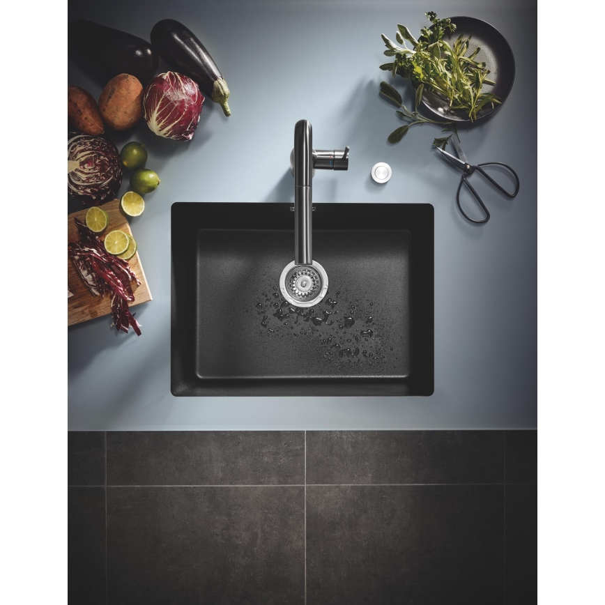 GROHE 31655AP0 - Komposiittiallas K700U 610 × 460 mm musta