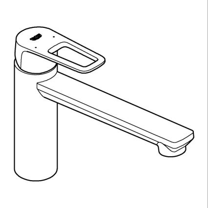GROHE 31706000 - BAULOOP-keittiöhana, kiiltävä kromi