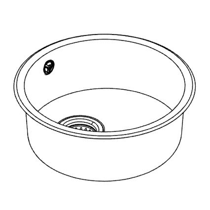 GROHE 31720SD0 - Keittiöallas K200 440 x 440 x 180 ruostumaton teräs