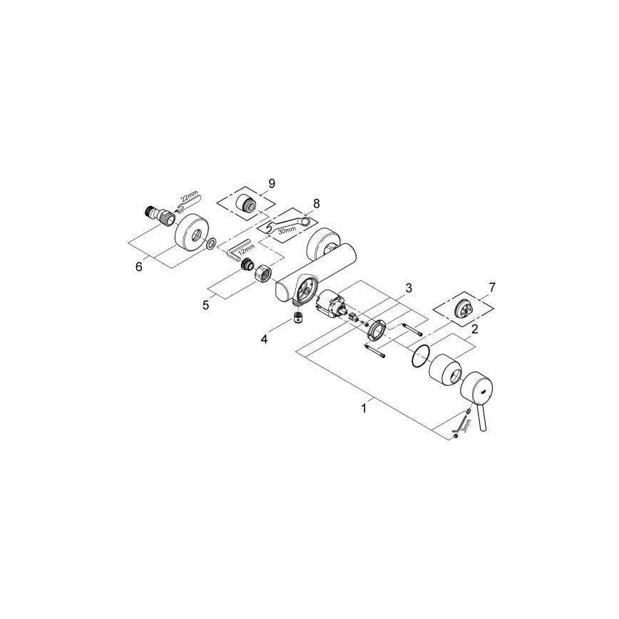 GROHE 32210001 - CONCETTO suihkusekoitin DN 15, kiiltävä kromi