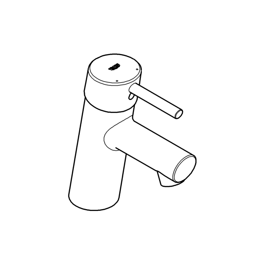 GROHE 3224010E - Pesuallashana CONCETTO DN 15, kiiltävä kromi