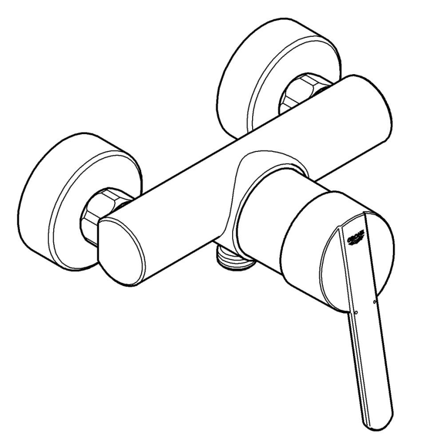 GROHE 32270000 - FEEL-suihkusekoitin DN 15, kiiltävä kromi