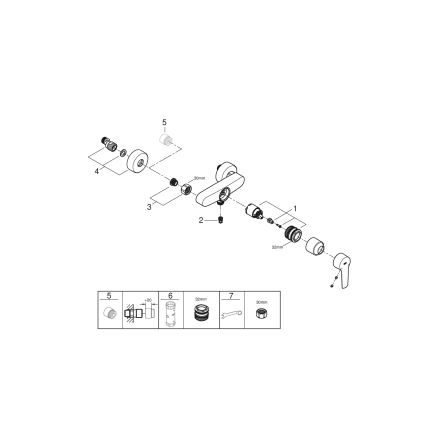 GROHE 322792432 - Suihkuhana START DN 15 musta