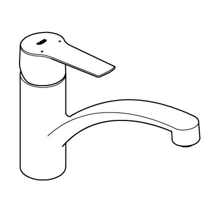 GROHE 324412432 - Keittiöhana START 184 mm, musta