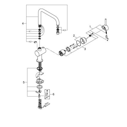 GROHE 32488000 - Keittiöhana A, kiiltävä kromi
