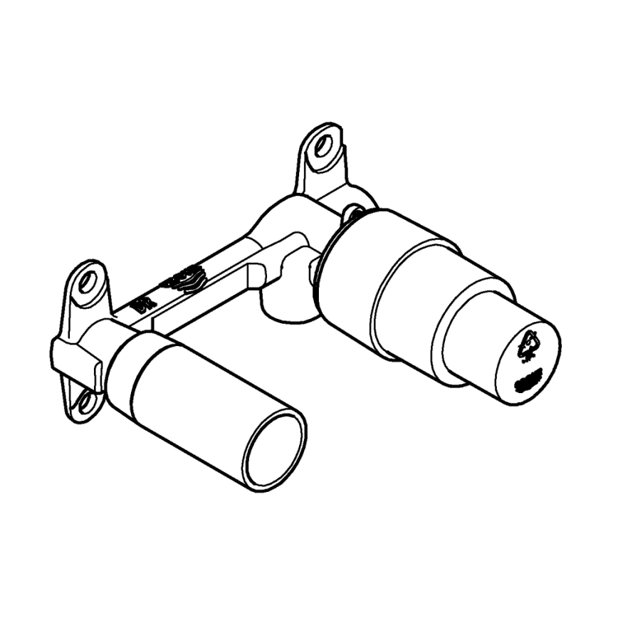 GROHE 32635000 - Sisäänrakennettava sekoitushana DN 15 DR - messinki