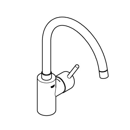 GROHE 32661003 - Keittiöhana CONCETTO, kiiltävä kromi