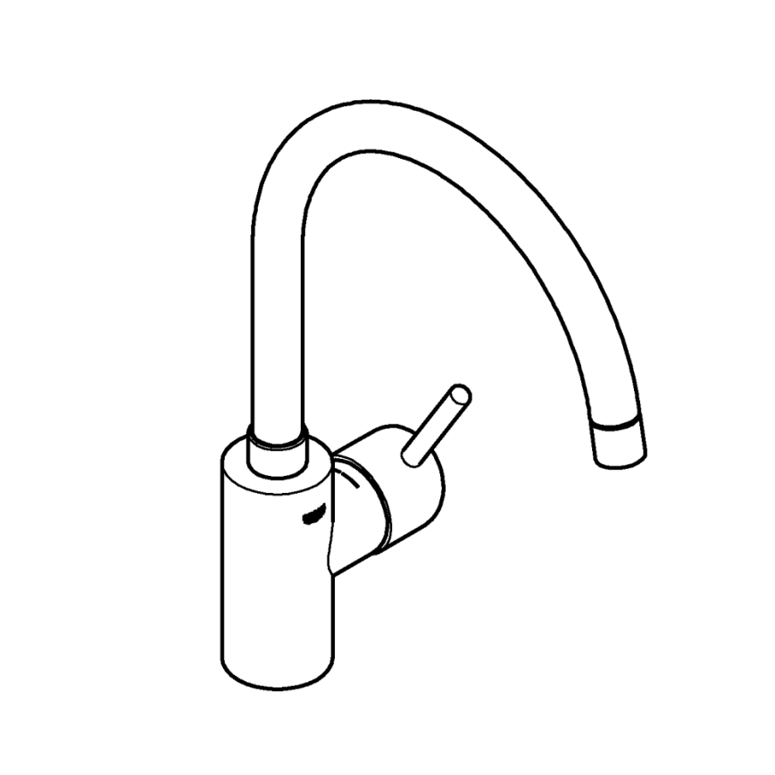 GROHE 32661003 - Keittiöhana CONCETTO, kiiltävä kromi