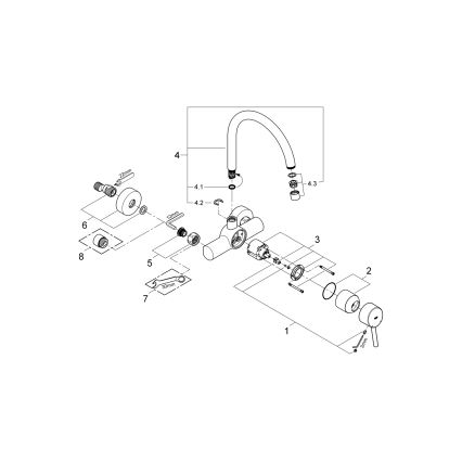 GROHE 32667001 - CONCETTO 280 mm keittiöhana, kiiltävä kromi