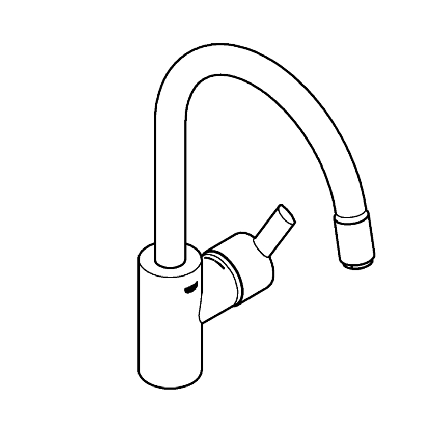 GROHE 32671002 - Keittiöhana FEEL kiiltävä kromi