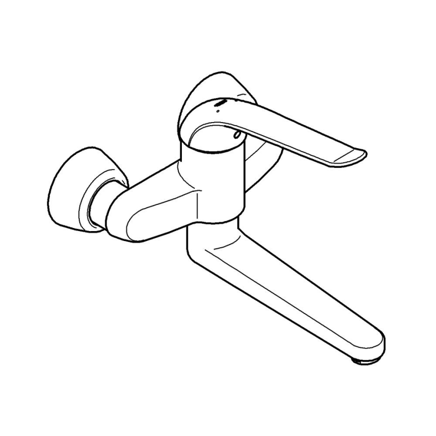 GROHE 32773000 - Pesuallashana EUROECO SPECIAL 257 mm kiiltävä kromi