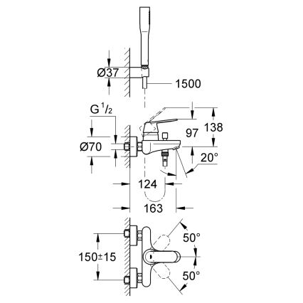 GROHE 32832000 - Ammehana EUROSMART COSMOPOLITAN