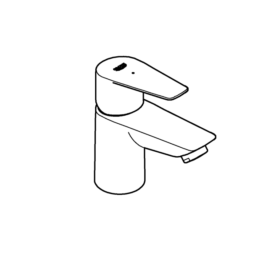 GROHE 32861001 - BAUEDGE 131 mm pöytäkiinnitteinen hana, kiiltävä kromi