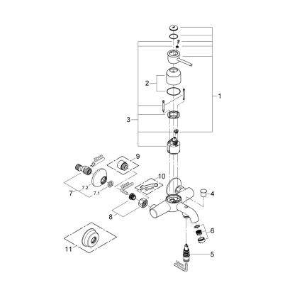 GROHE 32865000 - BAUCLASSIC ammehana DN 15 kiiltävä kromi