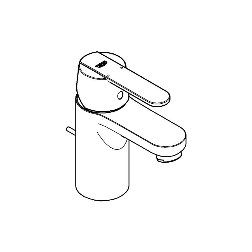 GROHE 32883000 - Pesuallashana GET, koko S, kiiltävä kromi