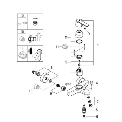 GROHE 32887000 - Ammehana GET DN 15 kiiltävä kromi