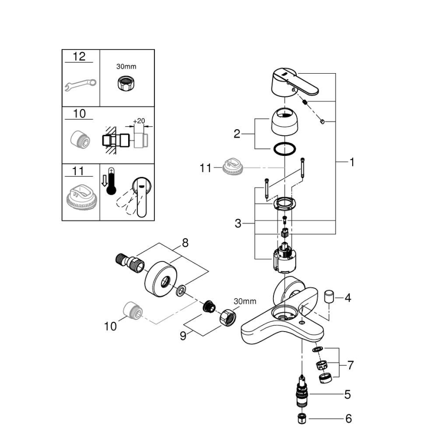 GROHE 32887000 - Ammehana GET DN 15 kiiltävä kromi