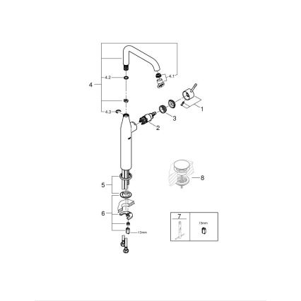 GROHE 32901DA1 - ESSENCE-allashana, pronssinvärinen