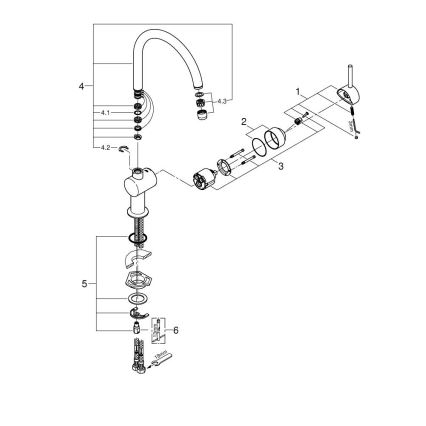 GROHE 32917000 - Keittiöhana A 356 mm kiiltävä kromi