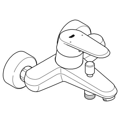 GROHE 33390002 - EURODISC COSMOPOLITAN ammehana DN 15 kiiltävä kromi