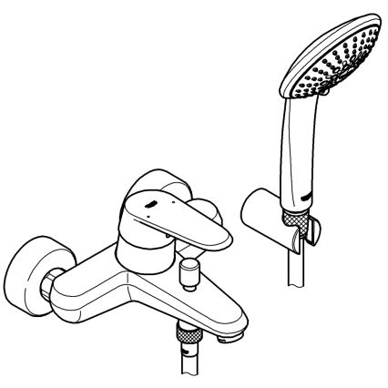 GROHE 33395002 - EURODISC COSMOPOLITAN ammehana, kiiltävä kromi