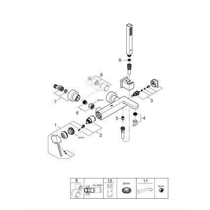 GROHE 33547003 - Ammehana PLUS, kiiltävä kromi