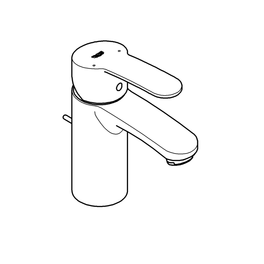 GROHE 3355220E - Pesuallashana EUROSTYLE COSMOPOLITAN kiiltävä kromi