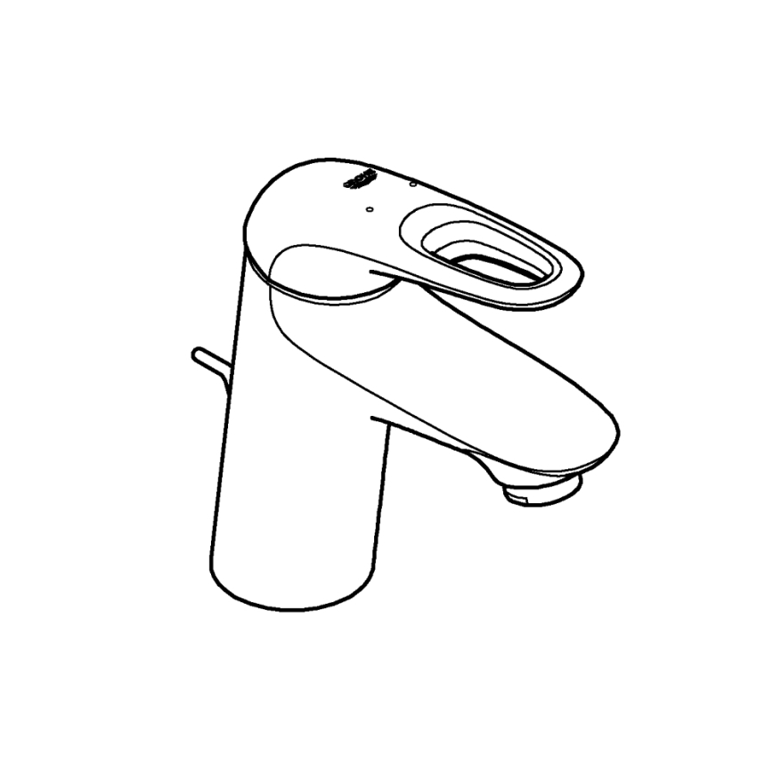 GROHE 33558LS3 - Pesuallashana EUROSTYLE koko S valkoinen