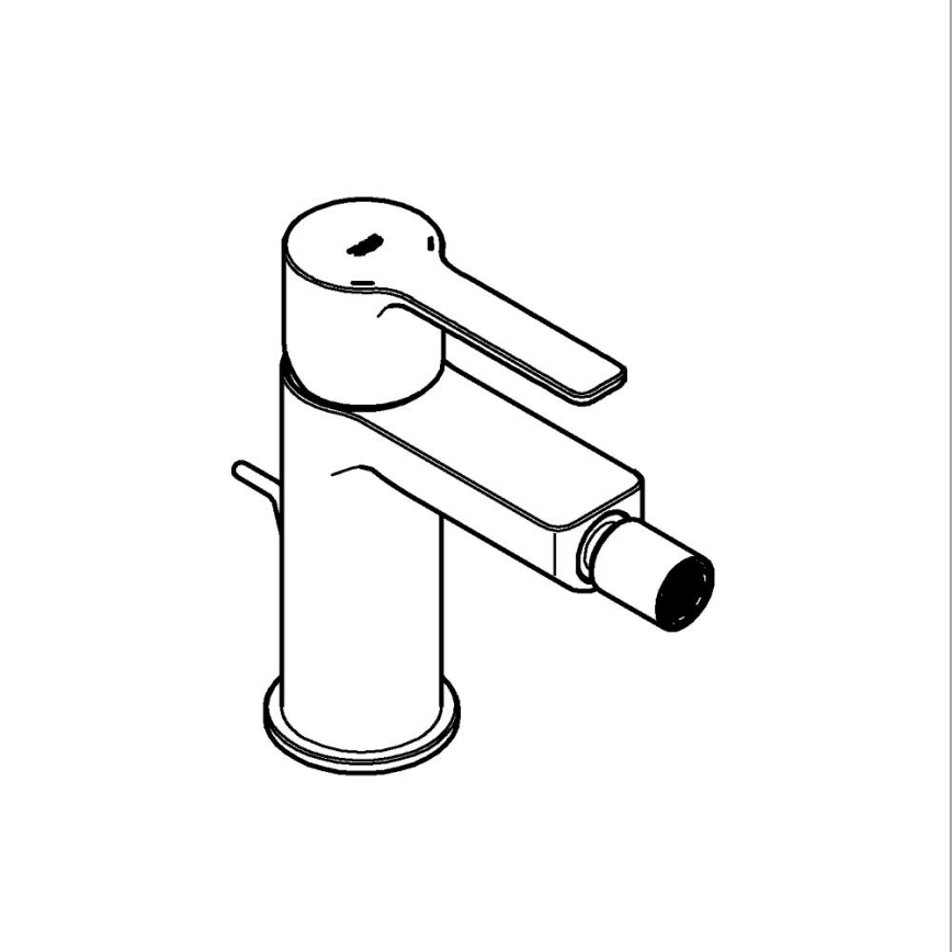 GROHE 33848AL1 - Bidet-sekoitin LINEARE, koko S, grafiitti