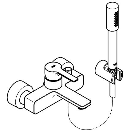GROHE 33850001 - LINEARE ammehana DN 15 kiiltävä kromi