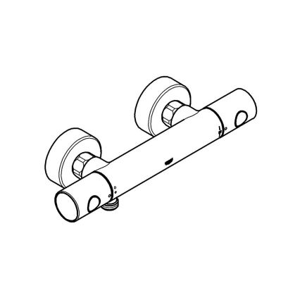 GROHE 34065AL2 - Termostaattinen suihkusekoitin GROHTHERM 1000 COSMOPOLITAN DN 15 grafiitti