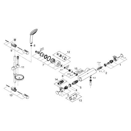 GROHE 34195001 - Termostaattinen sekoitin GROHTHERM 2000 EUPHORIA 110 -suihkusetillä, kromi