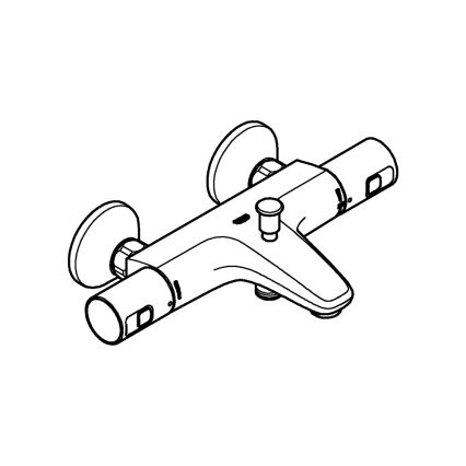 GROHE 345982430 - Termostaattinen kylpyhana PRECISION START 168 mm musta