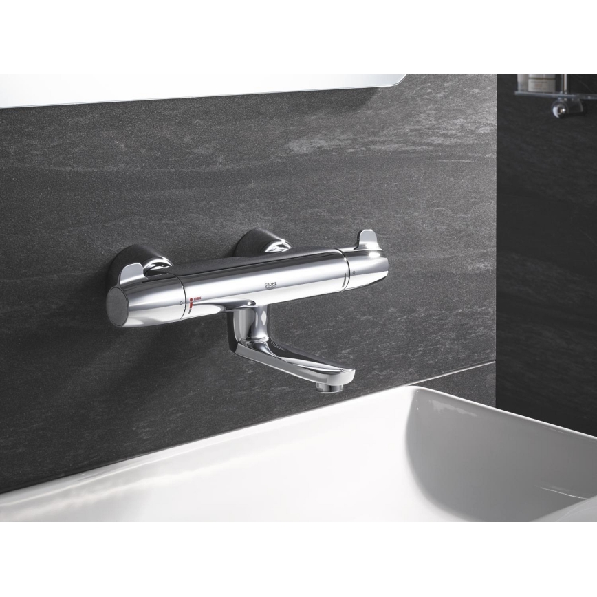 GROHE 34666000 - Termostaattinen lääketieteellinen hana DN 15, kiiltävä kromi