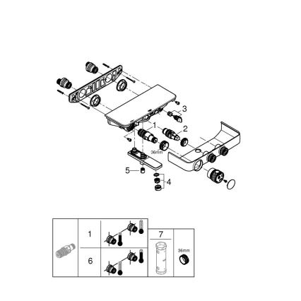 GROHE 34718000 - Termostaatillinen ammehana GROHTHERM SMARTCONTROL 12” kromi