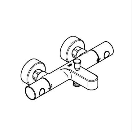 GROHE 34766000 - Termostaattinen ammehana GROHTHERM 800 COSMOPOLITAN DN 15 kromi