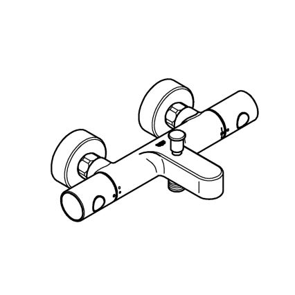 GROHE 34774000 - Termostaattinen ammehana PRECISION GET DN 15 kiiltävä kromi