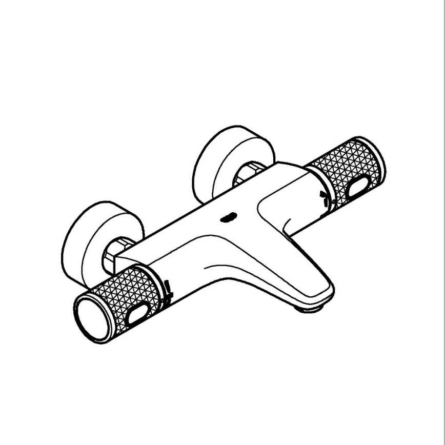GROHE 34788000 - Termostaattinen ammehana PRECISION FEEL DN 15 kiiltävä kromi