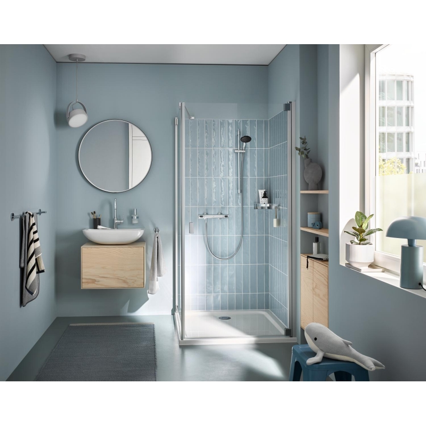 GROHE 34800001 - PRECISION FLOW 600 mm termostaattinen suihkusarja, kiiltävä kromi
