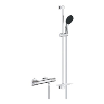 GROHE 34853001-Termostaattinen suihkusekoitin PRECISION FEEL + 90 cm suihkusetti kromi