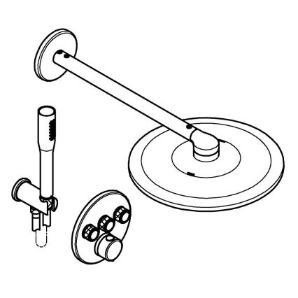 GROHE 34874000 - Suihkujärjestelmä PRECISION SMARTCONTROL 310 mm kiiltävä kromi