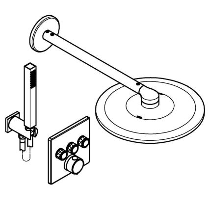 GROHE 34875000 - Suihkujärjestelmä PRECISION SMARTCONTROL 310 mm kiiltävä kromi