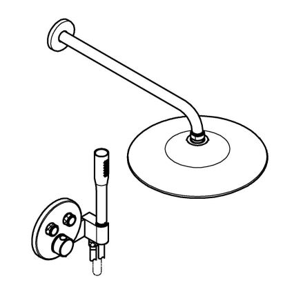 GROHE 34878000 - PRECISION SMARTCONTROL 260 mm suihkujärjestelmä, kiiltävä kromi