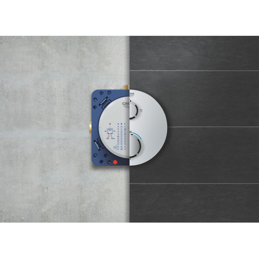 GROHE 34880000 - Uppoasennettava staattinen suihkuhana GROHTHERM SMARTCONTROL, kromi