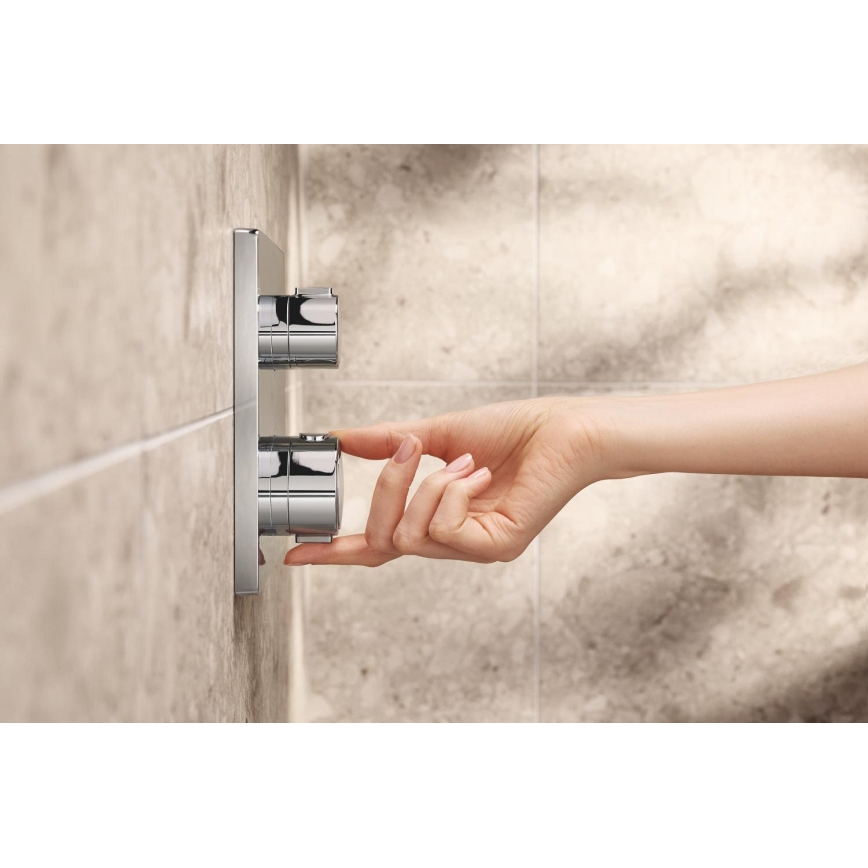 GROHE 348822430 - PRECISION suihkusarja 250 × 250 mm musta