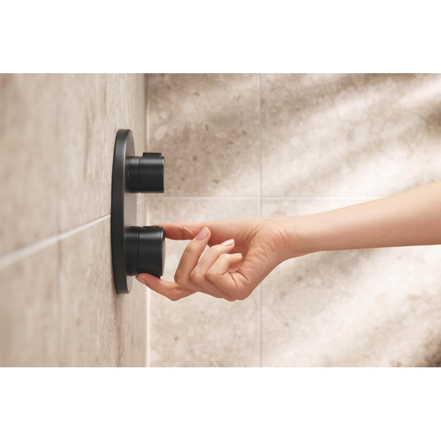GROHE 348822430 - PRECISION suihkusarja 250 × 250 mm musta