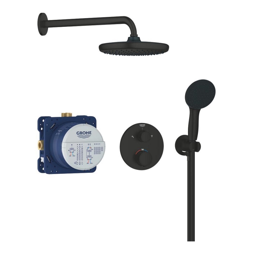 GROHE 348832430 - Suihkusetti VITALIO START 250 mm musta