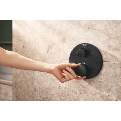 GROHE 348832430 - VITALIO START 250 mm suihkusetti, musta