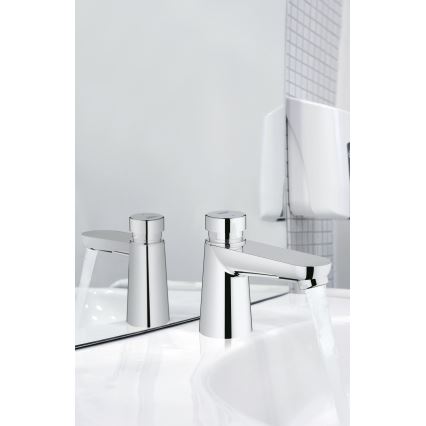 GROHE 36265000-itsesulkeutuva pylväshana EUROECO COSMOPOLITAN T DN 15 kromi